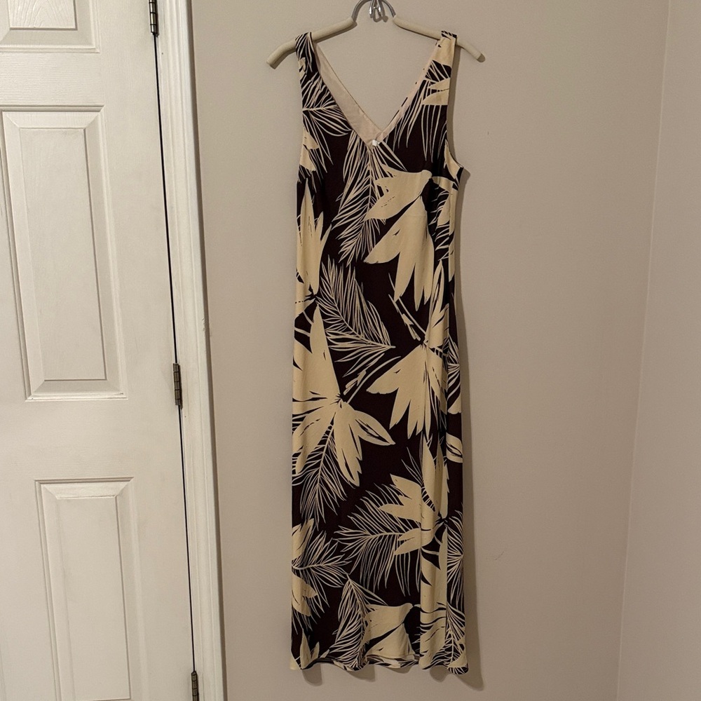 Z Supply Cream and Brown Maxi Dress